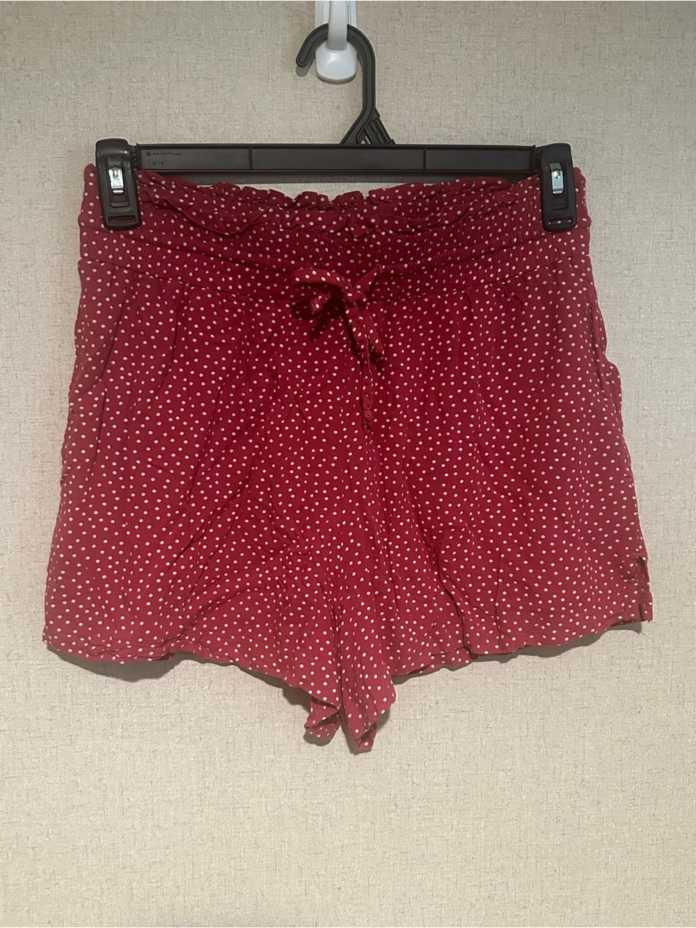 Abercrombie & Fitch Medium Red Polka Dot Shorts